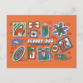 Scooby-Doo Wall of Halloween Picture Frames Briefkaart (Voorkant)