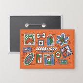 Scooby-Doo Wall of Halloween Picture Frames Button (Voorkant / Achterkant)