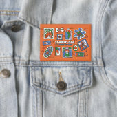 Scooby-Doo Wall of Halloween Picture Frames Button (Insitu)