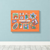 Scooby-Doo Wall of Halloween Picture Frames Canvas Afdruk (Insitu (Houten vloer))