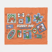 Scooby-Doo Wall of Halloween Picture Frames Fleece Deken (Voorkant (Horizontaal))