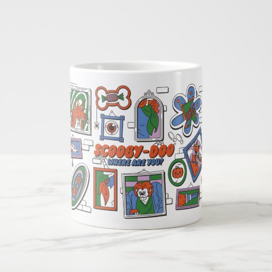 Scooby-Doo Wall of Halloween Picture Frames Grote Koffiekop (Voorkant)