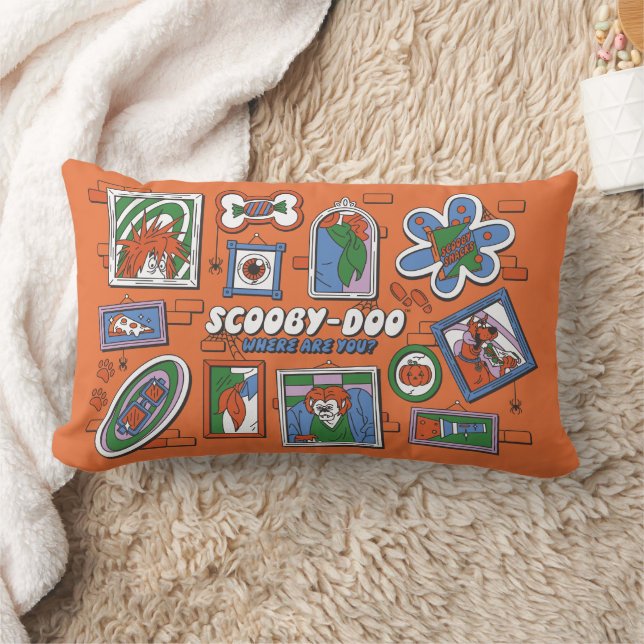 Scooby-Doo Wall of Halloween Picture Frames Kussen (Deken)