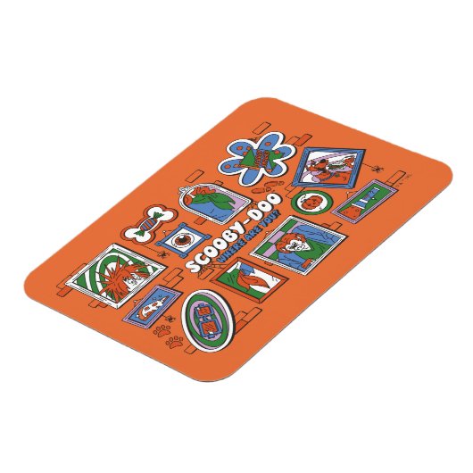 Scooby-Doo Wall of Halloween Picture Frames Magneet (Linkerzijde)