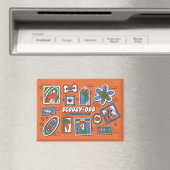 Scooby-Doo Wall of Halloween Picture Frames Magneet (Insitu (Vaatwasser))