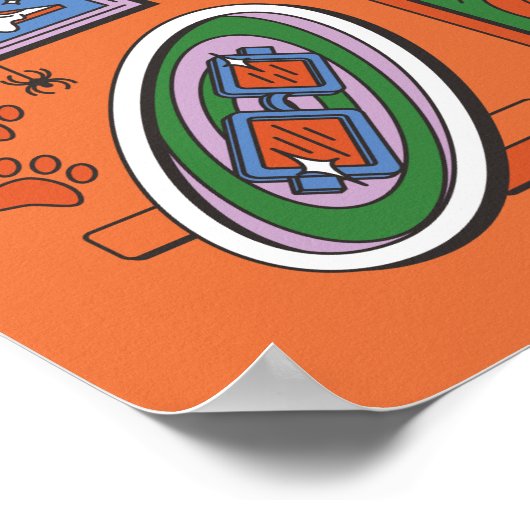 Scooby-Doo Wall of Halloween Picture Frames Poster (Hoek)