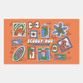 Scooby-Doo Wall of Halloween Picture Frames Rechthoekige Sticker (Voorkant)