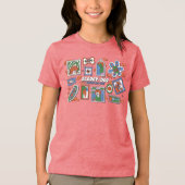 Scooby-Doo Wall of Halloween Picture Frames Tri-Blend Shirt (Voorkant)