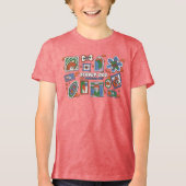 Scooby-Doo Wall of Halloween Picture Frames Tri-Blend Shirt (Voorkant)