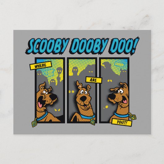 Scooby-Doo Where Are You Comic Panels Briefkaart (Voorkant)