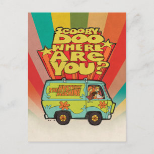 Scooby-Doo   "Where Are You" Retro Cartoon Van Briefkaart