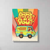 Scooby-Doo | "Where Are You" Retro Cartoon Van Canvas Afdruk (Voorkant)
