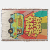 Scooby-Doo | "Where Are You" Retro Cartoon Van Deken (Voorkant)