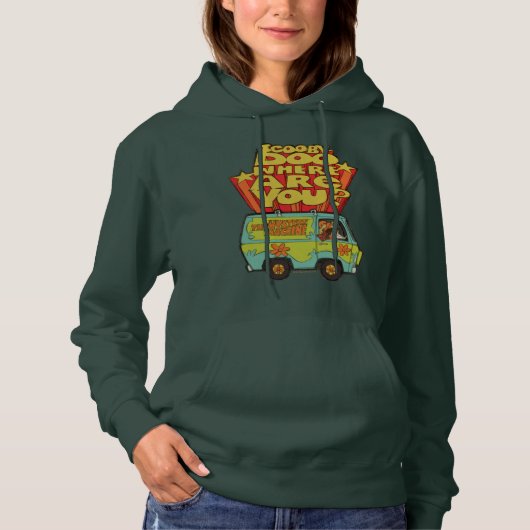 Scooby-Doo | "Where Are You" Retro Cartoon Van Hoodie (Voorkant)