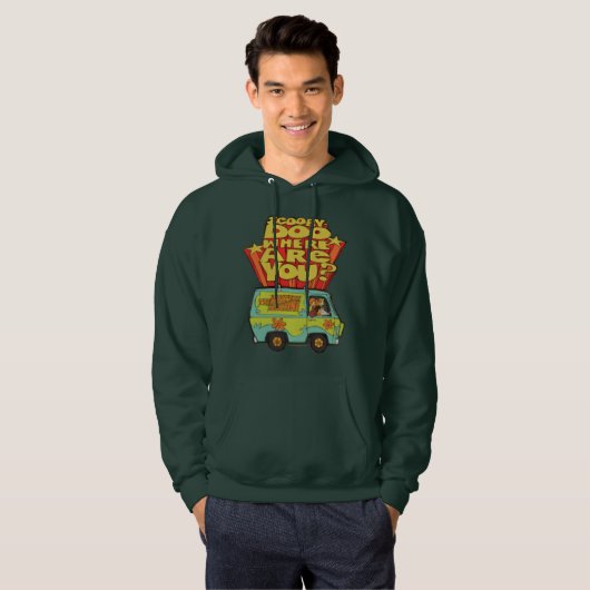 Scooby-Doo | "Where Are You" Retro Cartoon Van Hoodie (Voorkant volledig)