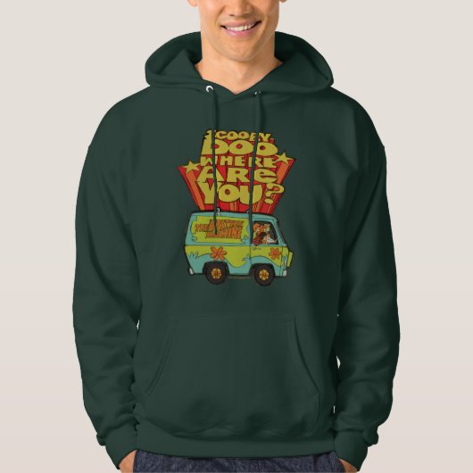 Scooby-Doo | "Where Are You" Retro Cartoon Van Hoodie (Voorkant)