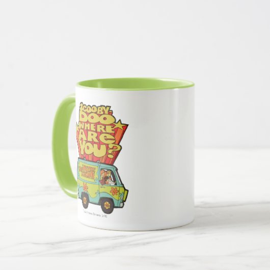 Scooby-Doo | "Where Are You" Retro Cartoon Van Mok (Voorkant links)