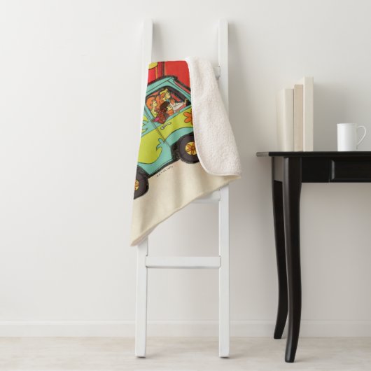 Scooby-Doo | "Where Are You" Retro Cartoon Van Sherpa Deken (In situ)