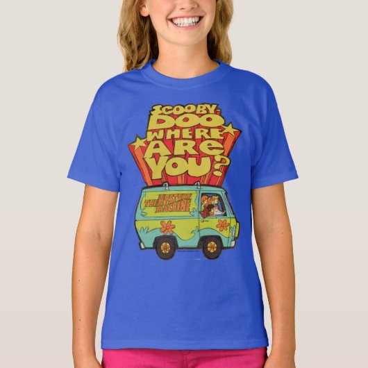 Scooby-Doo | "Where Are You" Retro Cartoon Van T-shirt (Voorkant)