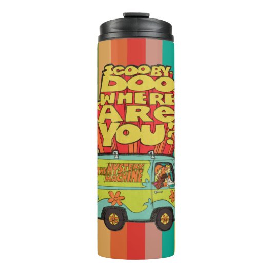 Scooby-Doo | "Where Are You" Retro Cartoon Van Thermosbeker (Voorkant)
