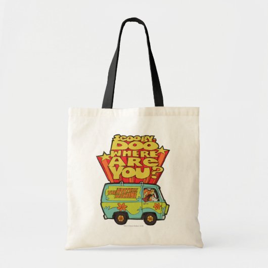 Scooby-Doo | "Where Are You" Retro Cartoon Van Tote Bag (Voorkant)
