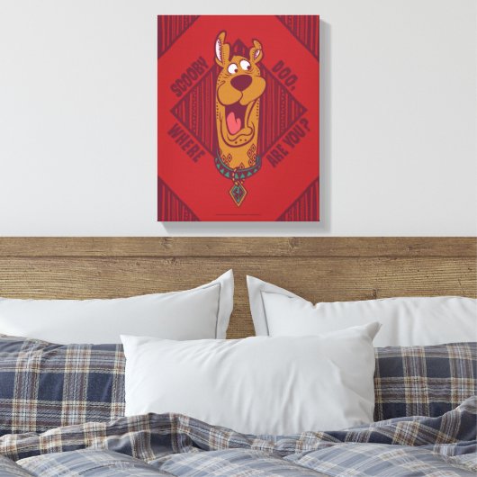 Scooby-Doo Where Are You Tribal Graphic Canvas Afdruk (Insitu (Slaapkamer))