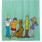 Scooby-Doo | Whole Gang 14 Mystery Inc. Douchegordijn (Voorkant)