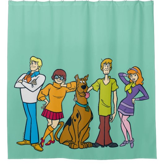 Scooby-Doo | Whole Gang 14 Mystery Inc. Douchegordijn (Voorkant)