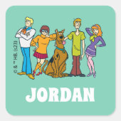 Scooby-Doo | Whole Gang 14 Mystery Inc. Vierkante Sticker (Voorkant)
