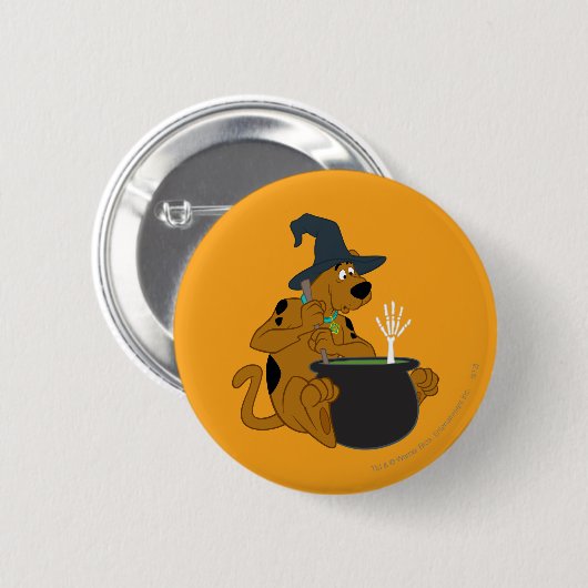 Scooby-Doo Witch's Cauldron Ronde Button 5,7 Cm (Voorkant /achterkant)