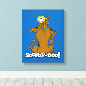 Scooby-Doo With Magnifying Glass Canvas Afdruk (Insitu (Houten vloer))