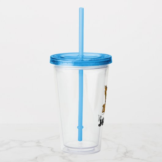 Scooby-Doo With Pizza Slice Acryl Drinkbeker (Rechts)