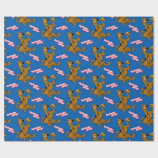 Scooby-Doo With Pizza Slice Cadeaupapier (Vlak)