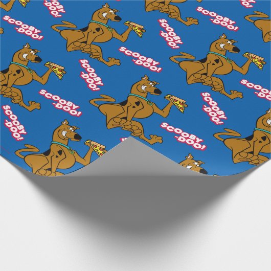 Scooby-Doo With Pizza Slice Cadeaupapier (Hoek)