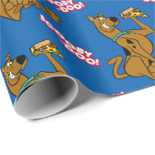 Scooby-Doo With Pizza Slice Cadeaupapier (Rol Hoek)