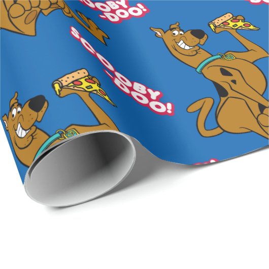 Scooby-Doo With Pizza Slice Cadeaupapier (Rol Hoek)
