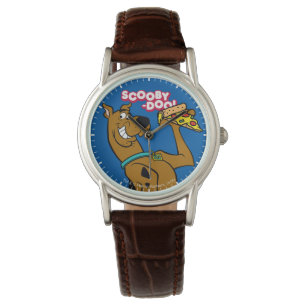 Scooby-Doo With Pizza Slice Horloge