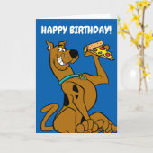 Scooby-Doo With Pizza Slice Kaart (Gele Bloem)