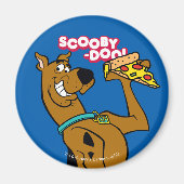 Scooby-Doo With Pizza Slice Magneet (Voorkant)