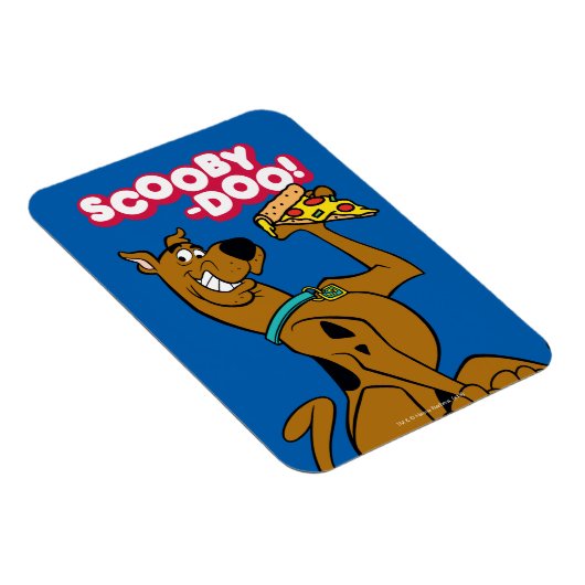 Scooby-Doo With Pizza Slice Magneet (Rechterzijde)