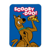 Scooby-Doo With Pizza Slice Magneet (Verticaal)