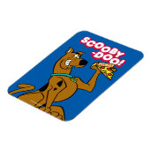 Scooby-Doo With Pizza Slice Magneet (Linkerzijde)