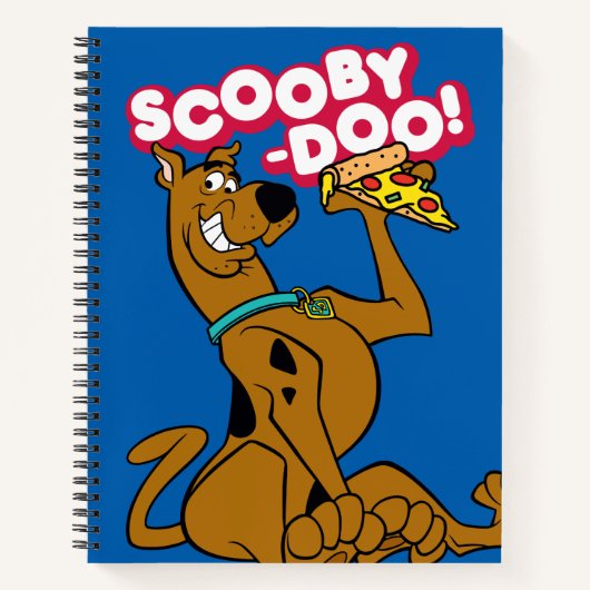 Scooby-Doo With Pizza Slice Notitieboek (Voorkant)
