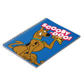Scooby-Doo With Pizza Slice Notitieboek (Linkerzijde)