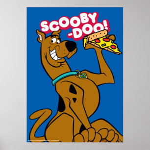 Scooby-Doo With Pizza Slice Poster