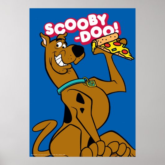 Scooby-Doo With Pizza Slice Poster (Voorkant)