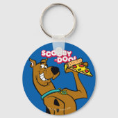 Scooby-Doo With Pizza Slice Sleutelhanger (Voorkant)