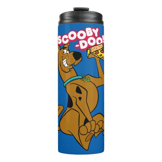 Scooby-Doo With Pizza Slice Thermosbeker (Voorkant)