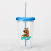 Scooby-doo wordt opgeplakt acryl drinkbeker (Voorkant)