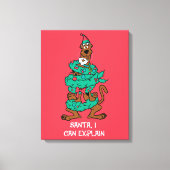 Scooby-Doo Wrapped In Wreaths Canvas Afdruk (Voorkant)